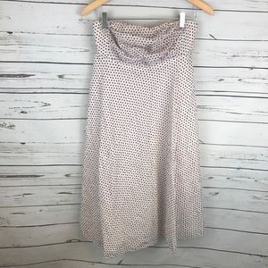 New J.crew Red White And blue dot dress Sz 6